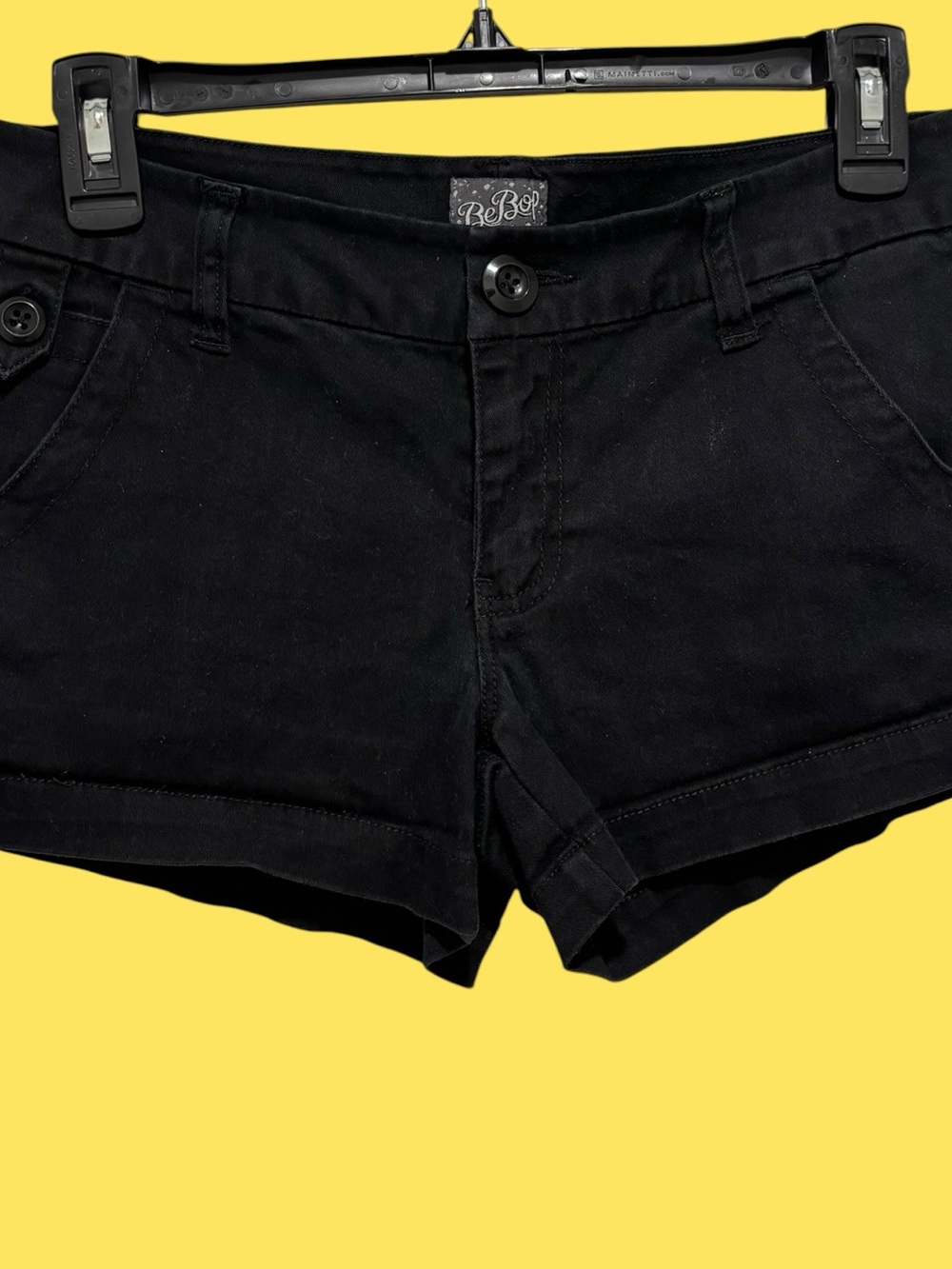 BeBop Black High-Rise Denim Jean Shorts Size Small